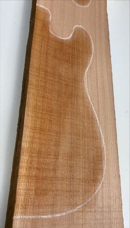 Body Rotzeder / Western Red Cedar, 2-tlg., Einzelstück #052